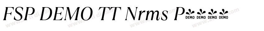 FSP DEMO TT Nrms P字体转换 FSP DEMO TT Nrms P字体转换
